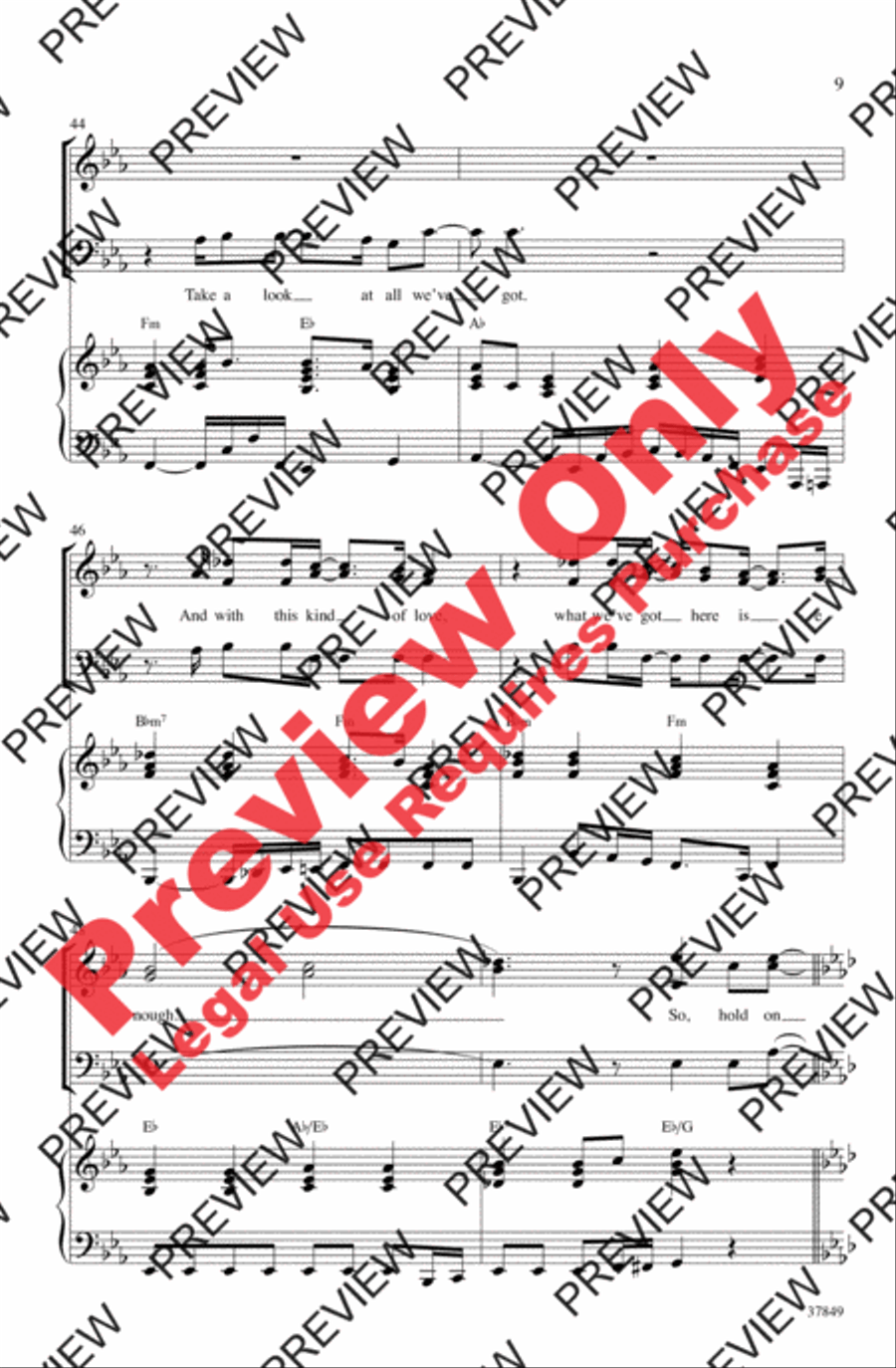 Hold On 3-Part scores gallery preview page 9