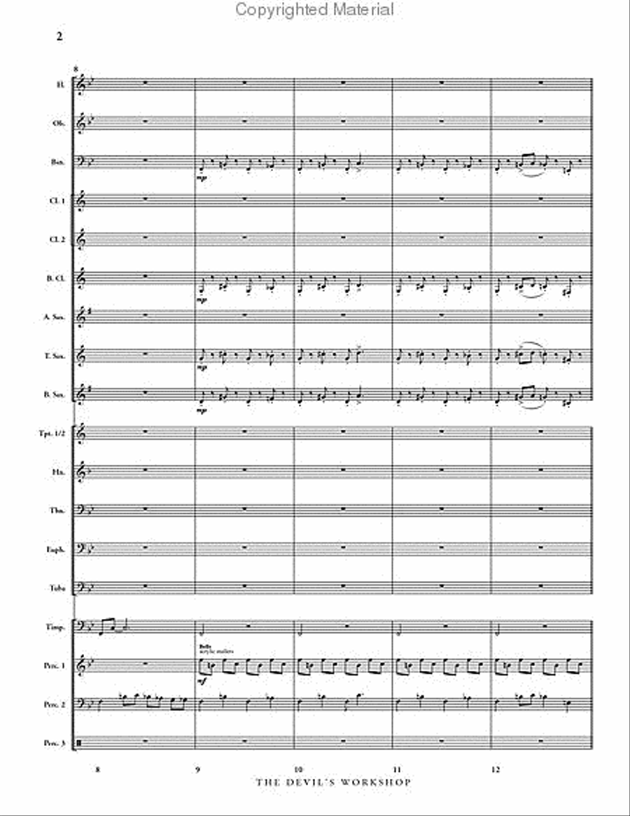 The Devil's Workshop Concert Band scores gallery preview page 3