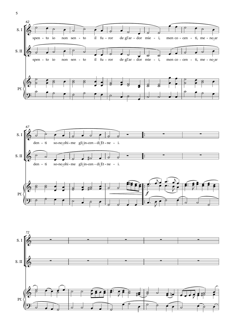 Damigella tutta bella Piano scores gallery preview page 5