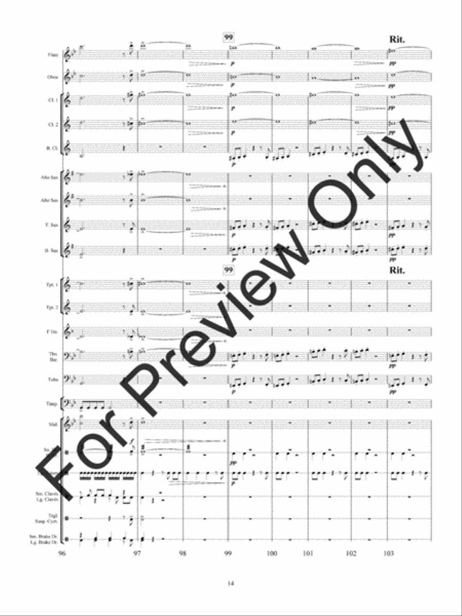 Haunted Mine Concert Band scores gallery preview page 17