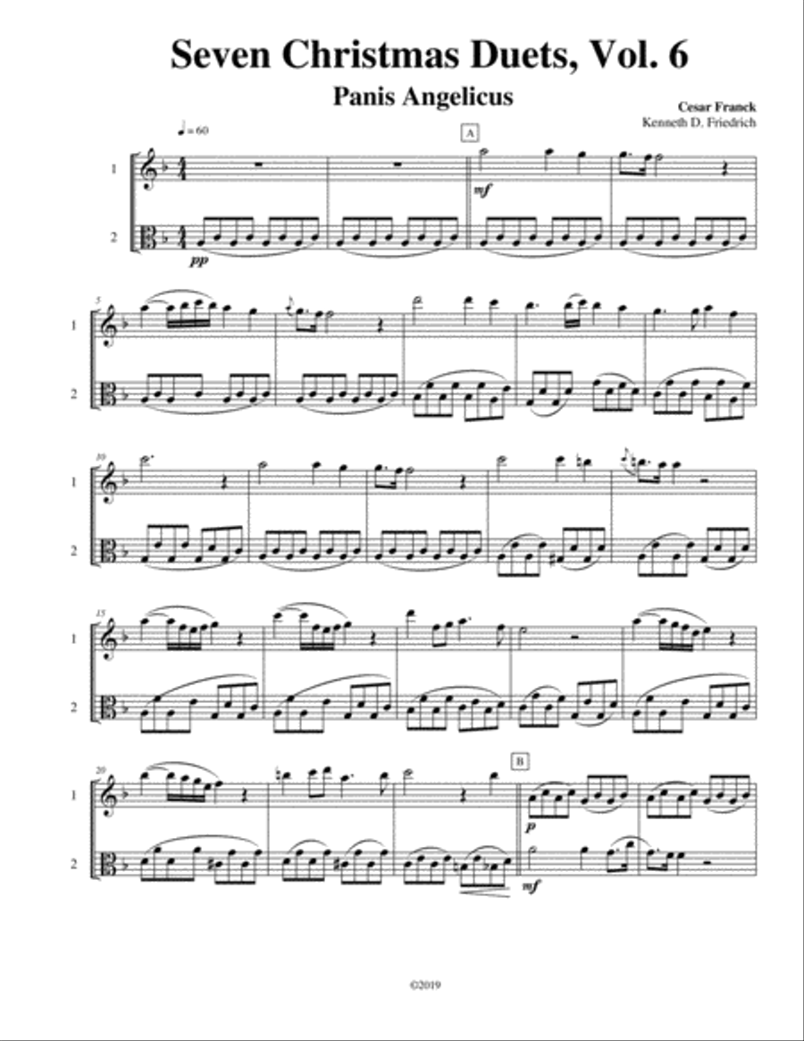Seven Christmas Duets, Vol. 6 String Duet scores gallery preview page 1