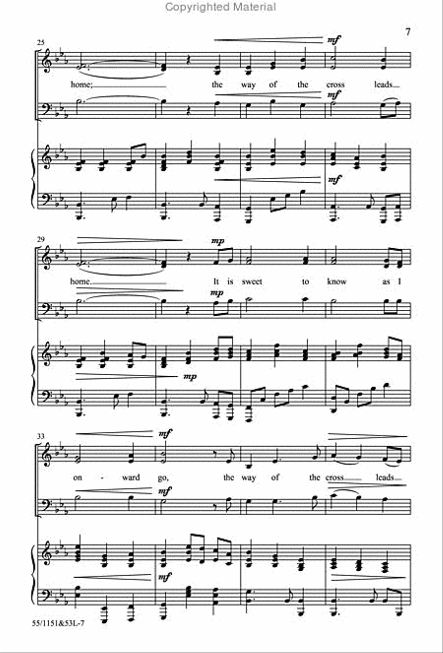 The Way of the Cross Leads Home 4-Part scores gallery preview page 4