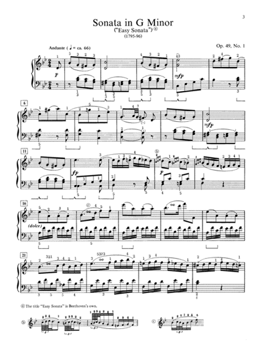 Beethoven -- 2 Sonatas, Op. 49
