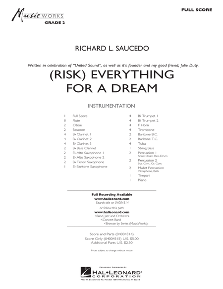 (Risk) Everything for a Dream - Full Score
