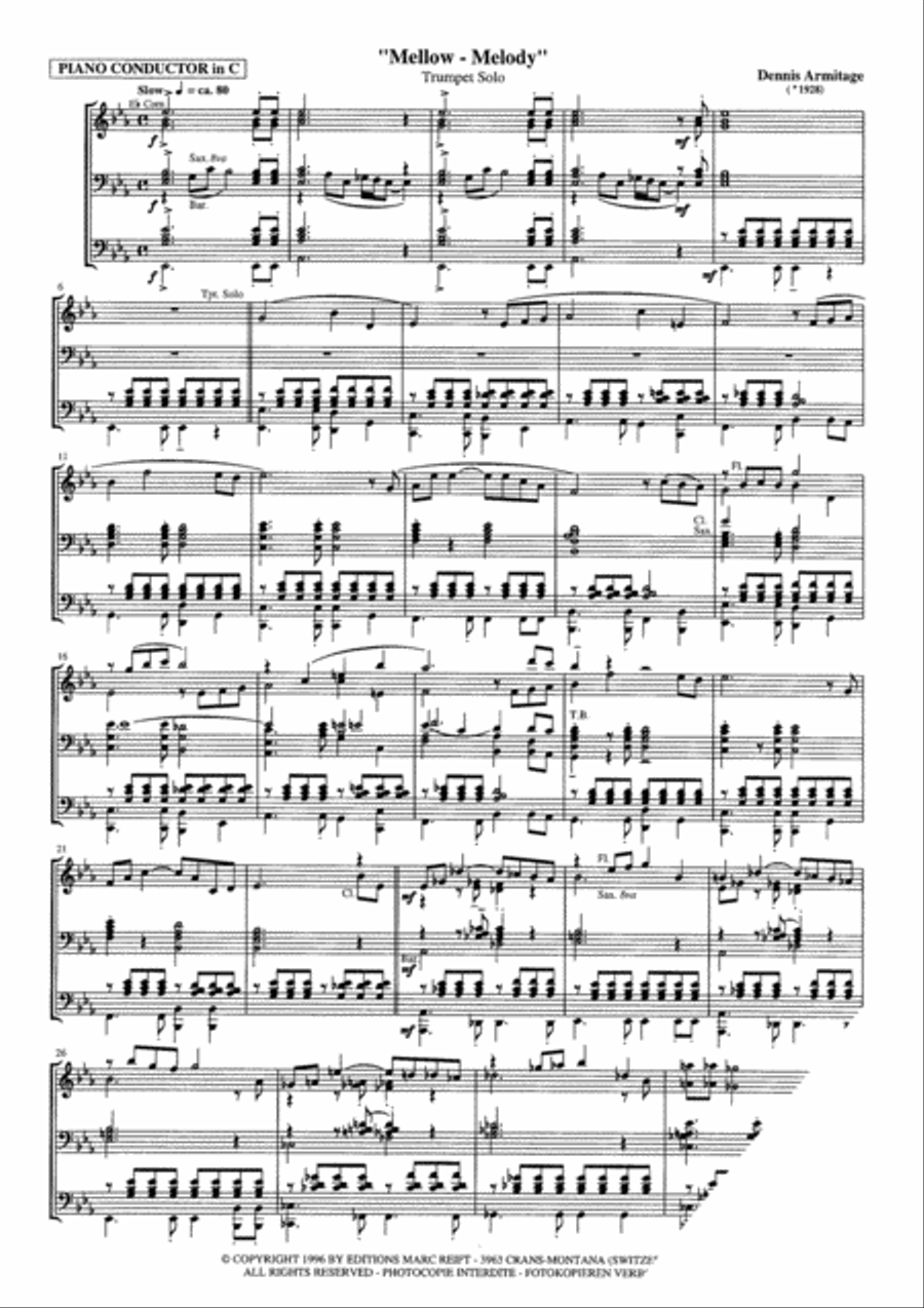 Mellow Melody Concert Band scores gallery preview page 4