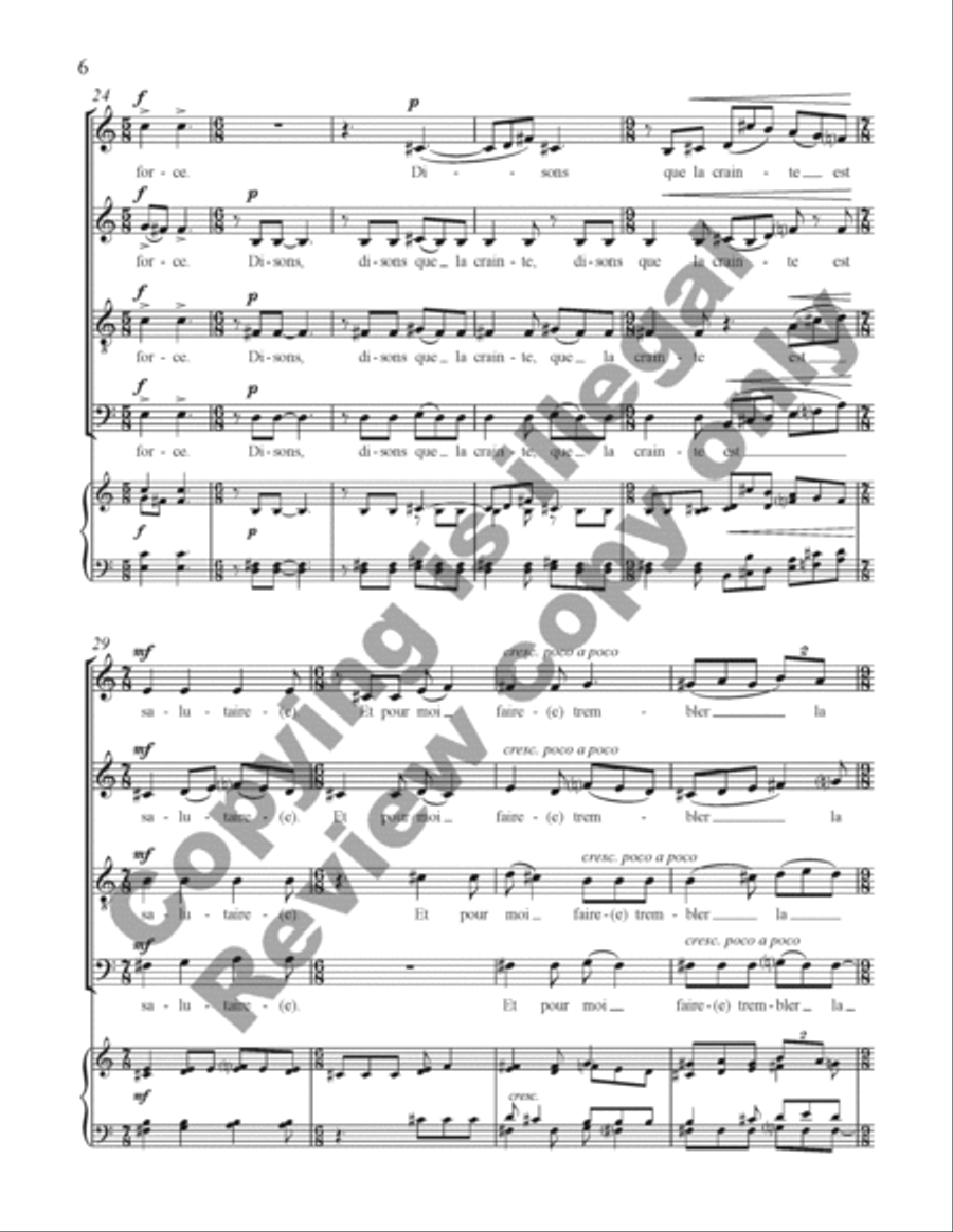 Choral de Bêtes Choral de Bêtes Divisi scores gallery preview page 25
