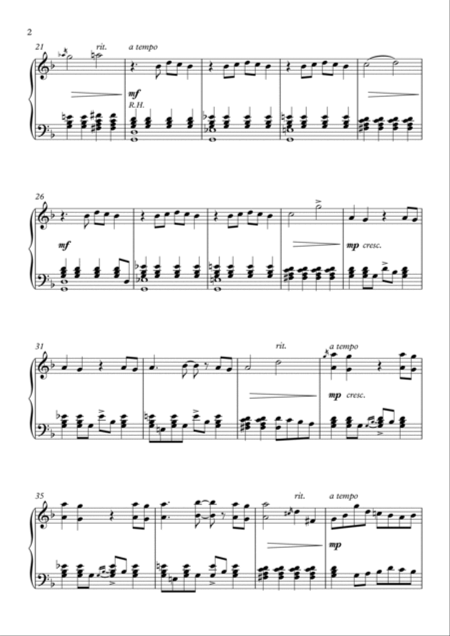 Wahrheit und Geheimnisse (Truth and Secrets) Piano Solo scores gallery preview page 2