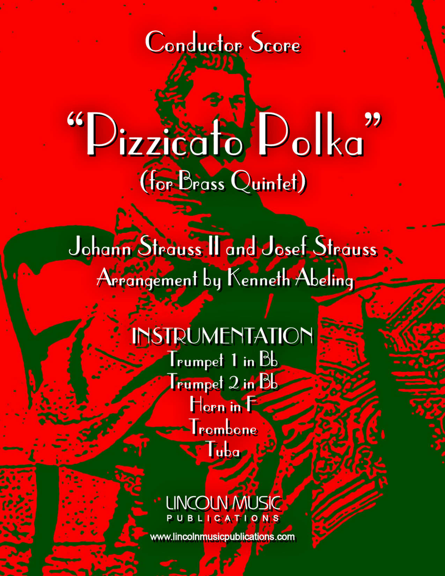 Strauss II – Pizzicato Polka (for Brass Quintet) Brass Quintet scores gallery preview page 1