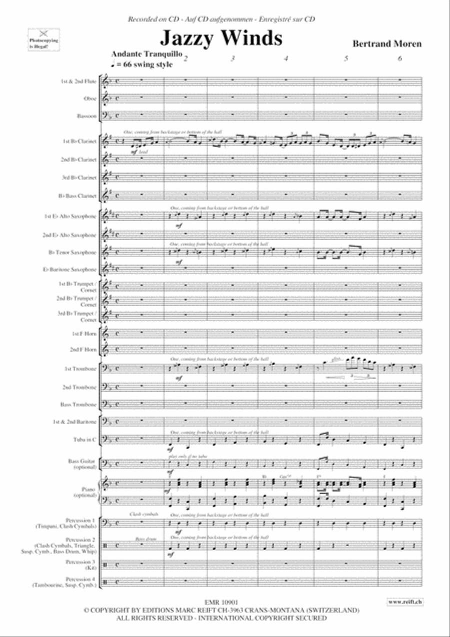 Jazzy Winds Jazzy Winds Concert Band scores gallery preview page 4