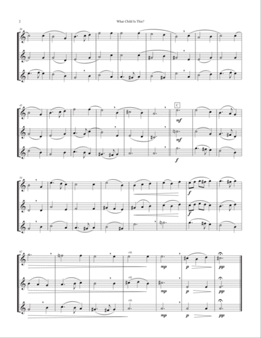 What Child Is This? [Make the Season Bright collection] Baritone Horn TC scores gallery preview page 2