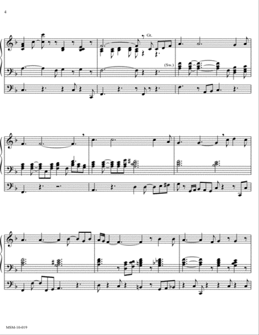 Three Advent Preludes Organ scores gallery preview page 3