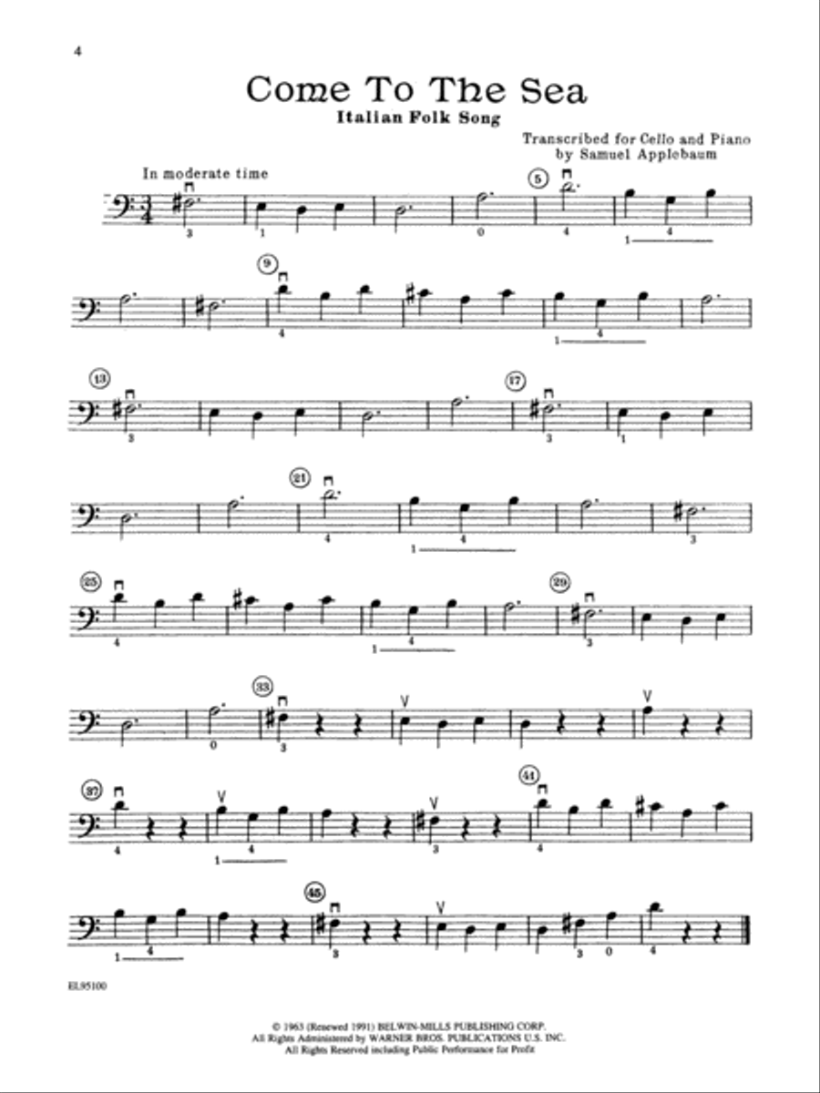 String Festival Solos, Volume 1 Cello Solo scores gallery preview page 3