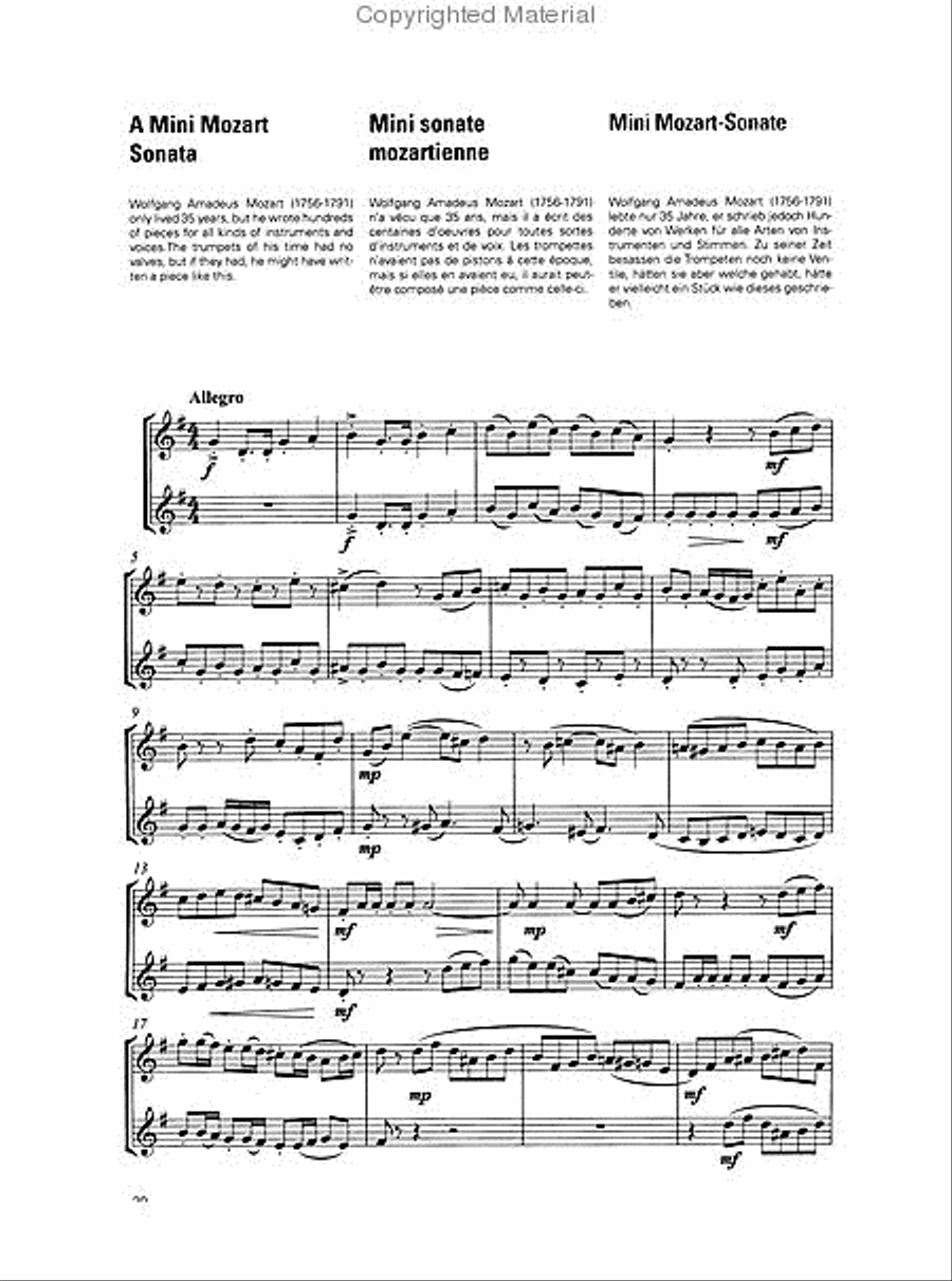 Intermediate Trumpet Outings Trumpet scores gallery preview page 4