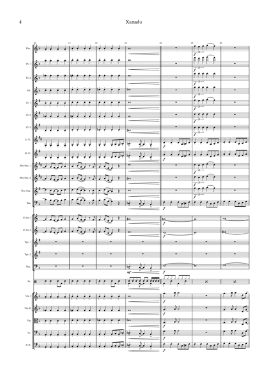 Xanadu Full Orchestra scores gallery preview page 4