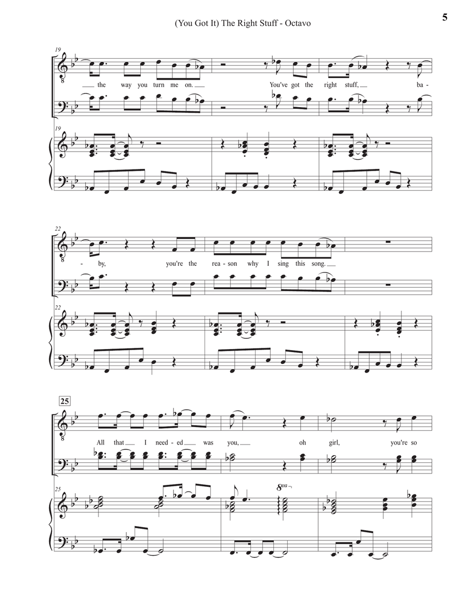 (you've Got It) The Right Stuff 3-Part scores gallery preview page 5