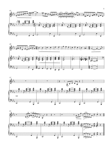 We Three Kings for Alto Sax Solo with Piano Accompaniment image number null