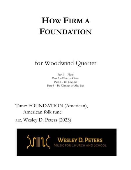 How Firm a Foundation (Woodwind Quartet) image number null