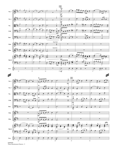 Three Renaissance Dances - Conductor Score (Full Score)