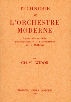 Technique De L'Orchestre Moderne
