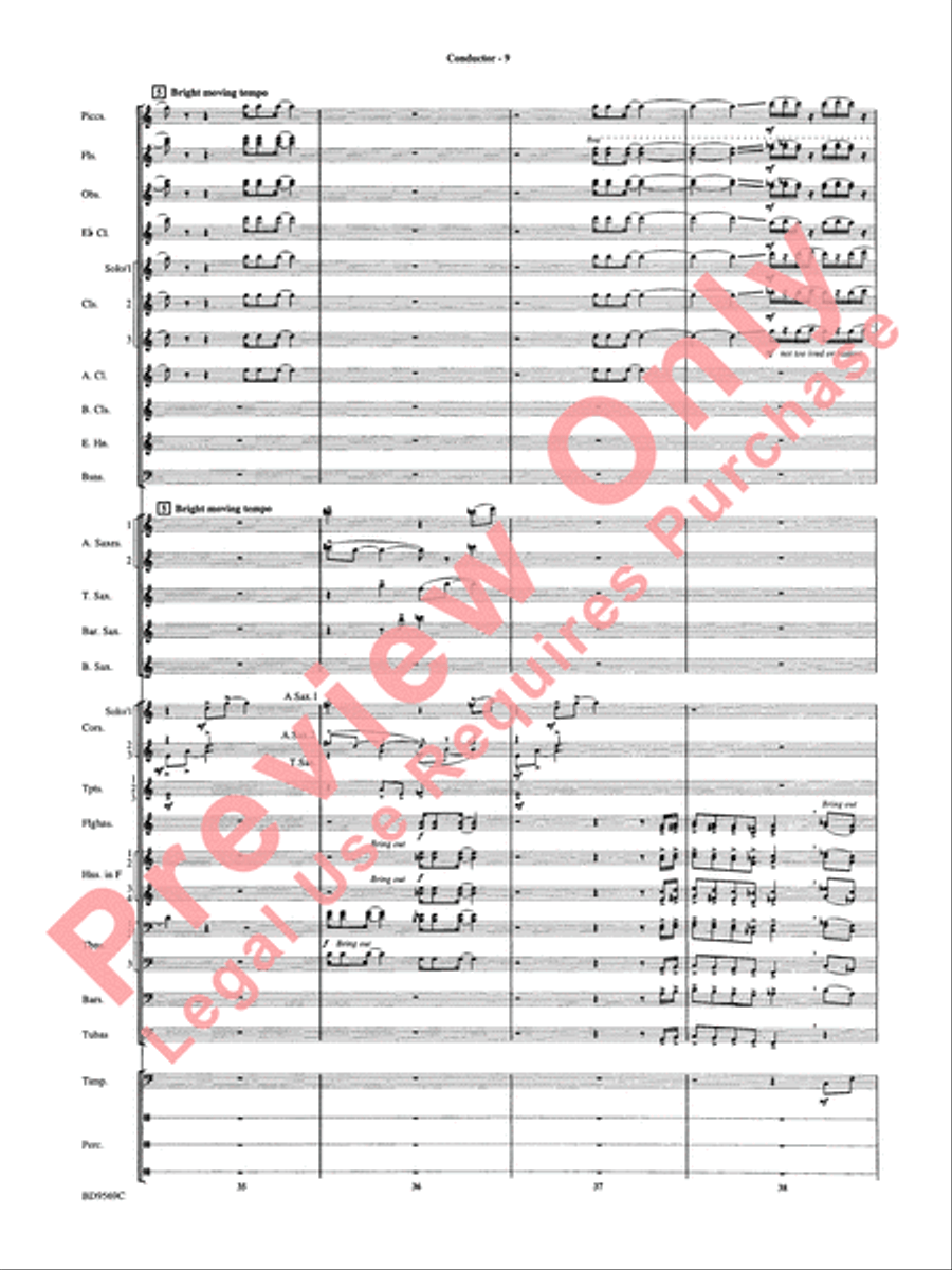 Jericho Concert Band scores gallery preview page 14