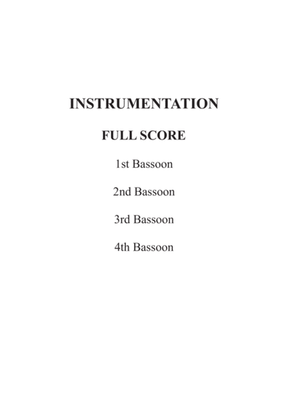 Aragonaise from Carmen for Bassoon Quartet image number null