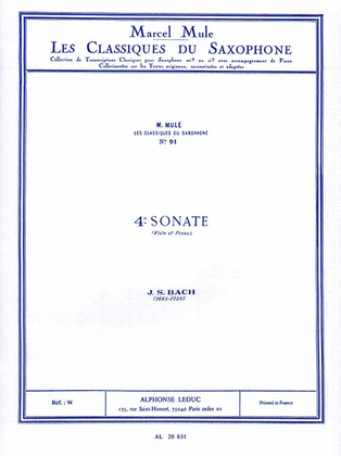 Book cover for 4th Sonata