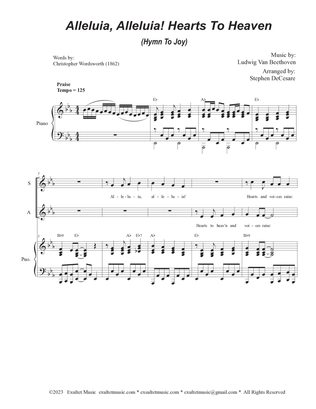 Book cover for Alleluia, Alleluia! Hearts To Heaven (Vocal Quartet - (SATB)
