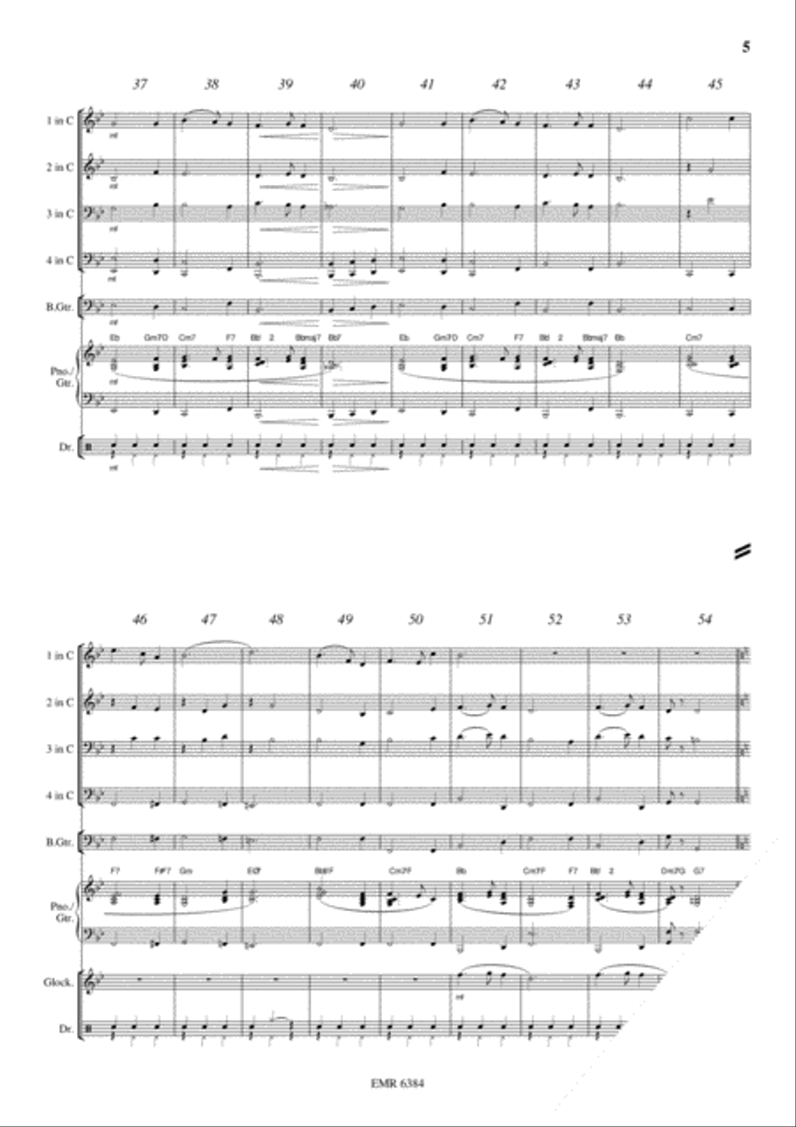 Silent Night Silent Night Brass Ensemble scores gallery preview page 6