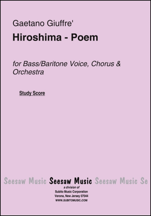 Book cover for Hiroshima - Poem