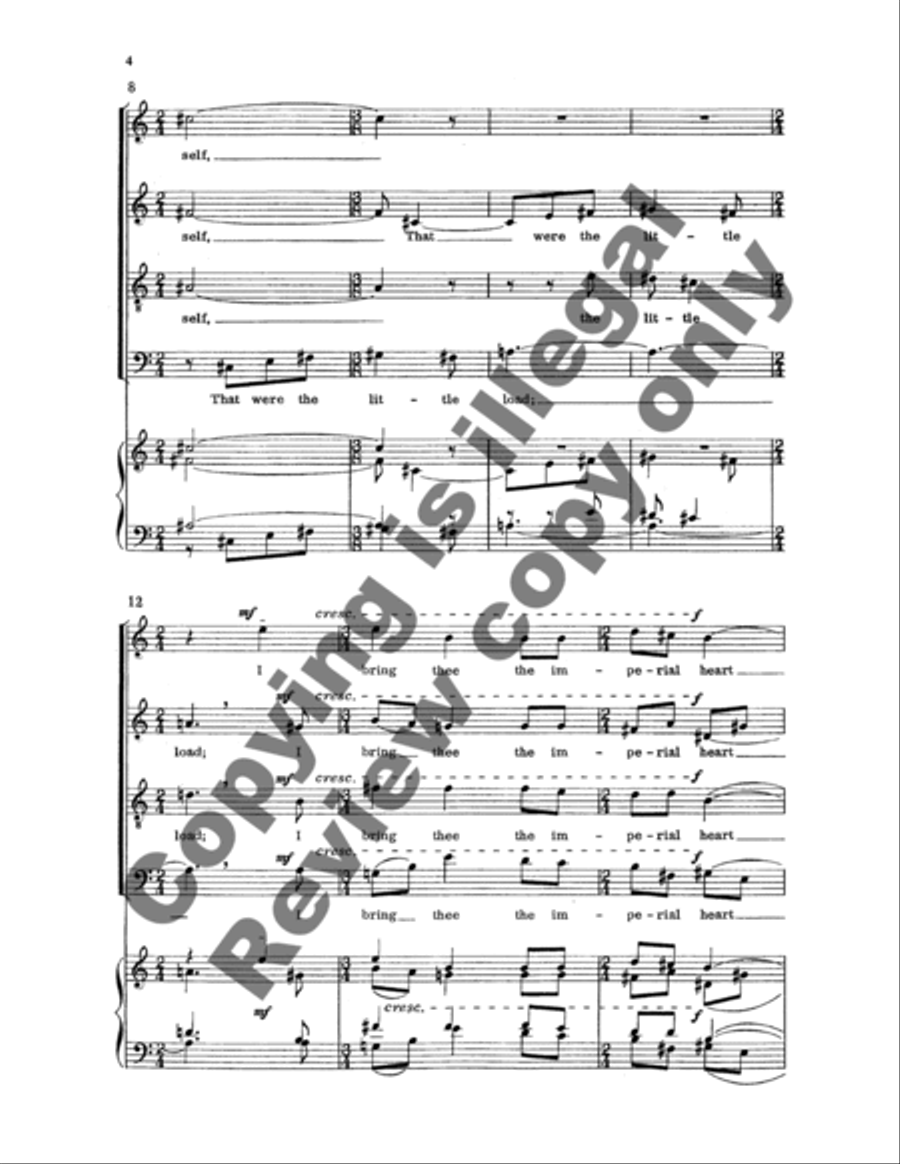 Dickinson Settings: Father, I bring thee 4-Part scores gallery preview page 7