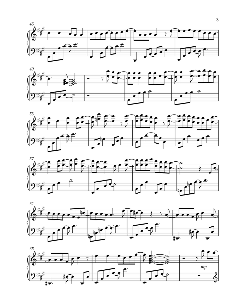 TharnType OST Be Mine Piano Score Piano Solo scores gallery preview page 3