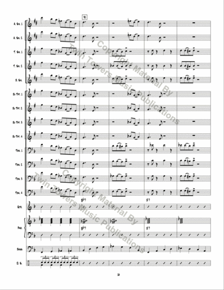 Big Red Rooster Jazz Ensemble scores gallery preview page 17