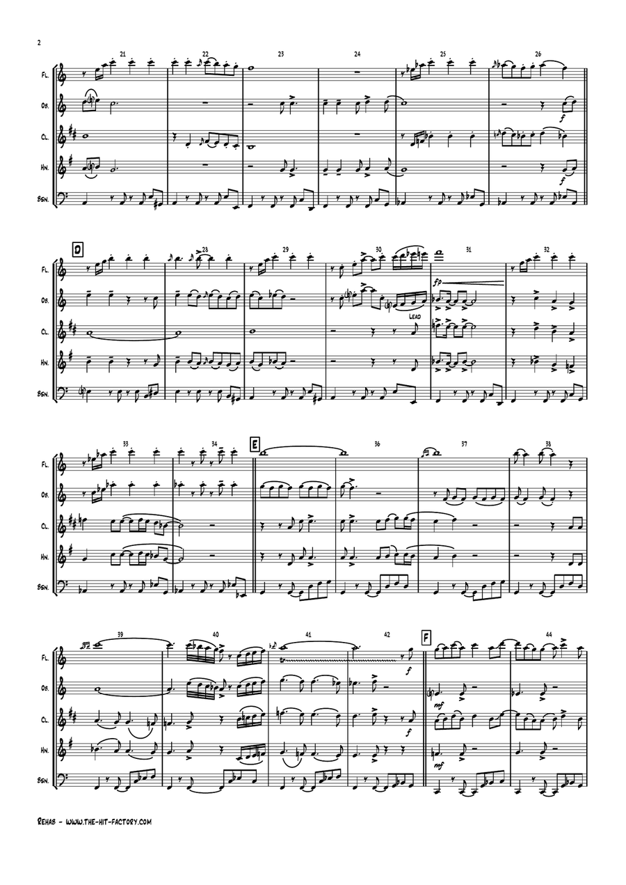 Rehab Woodwind Quintet scores gallery preview page 2