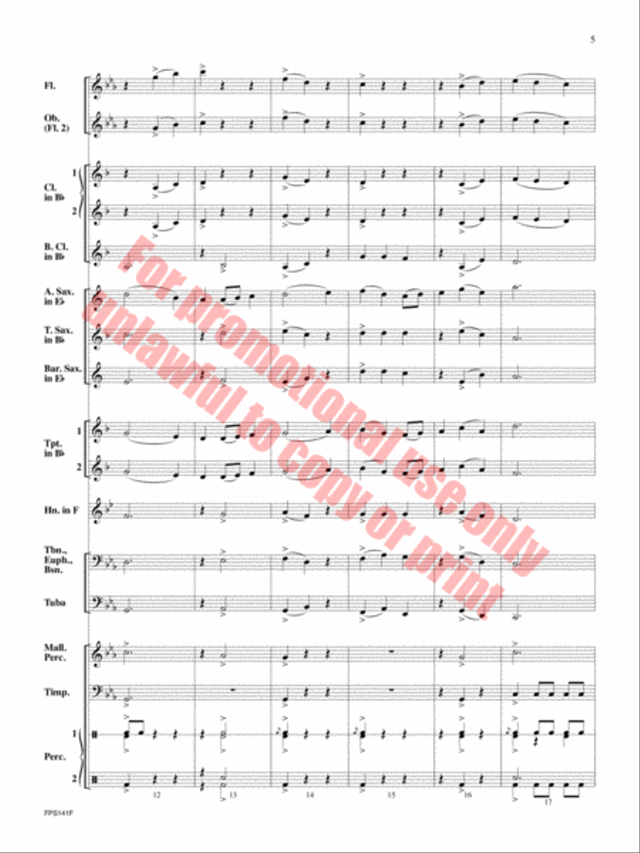 The Lightning Catcher Concert Band scores gallery preview page 6
