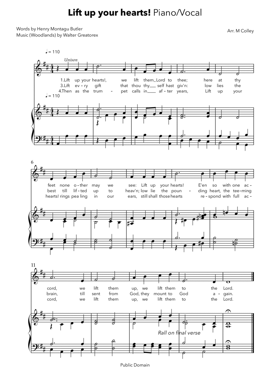 Lift up your hearts Chamber Music scores gallery preview page 1