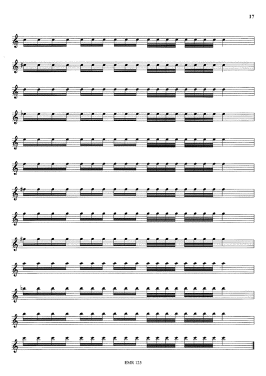 Einblasubungen / Mise en train / Warm-ups Horn scores gallery preview page 10