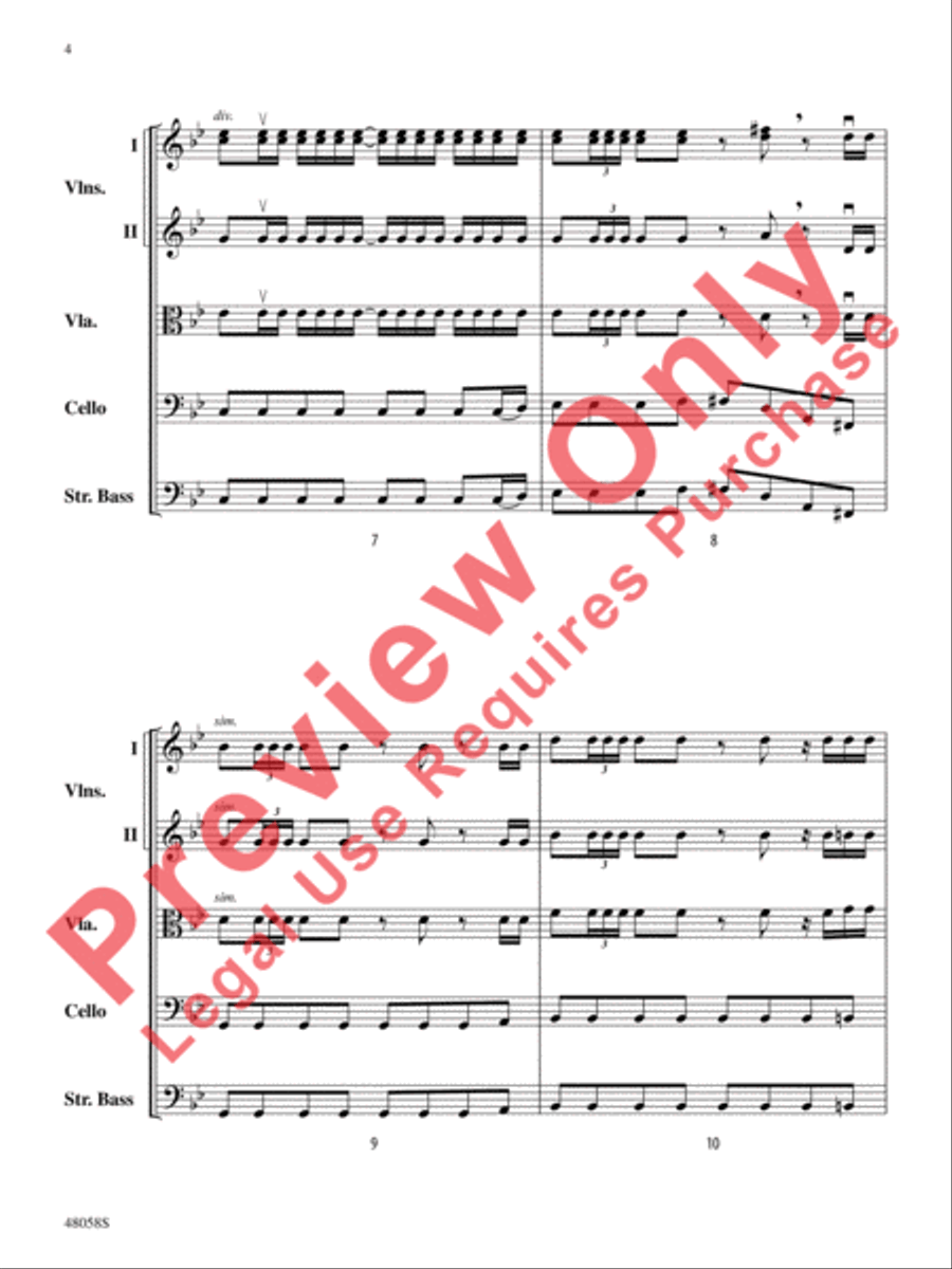 Selections from Hamilton String Orchestra scores gallery preview page 5