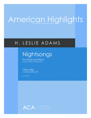 Book cover for [Adams] Nightsongs