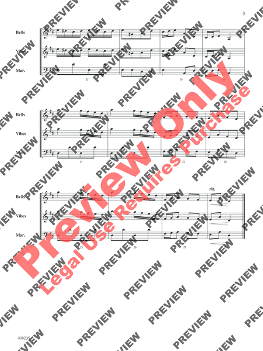 Classic Mallet Trios -- Bach Small Ensemble scores gallery preview page 16