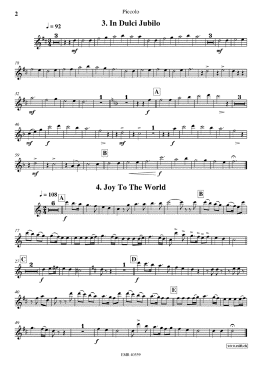18 Christmas Songs Piccolo scores gallery preview page 3