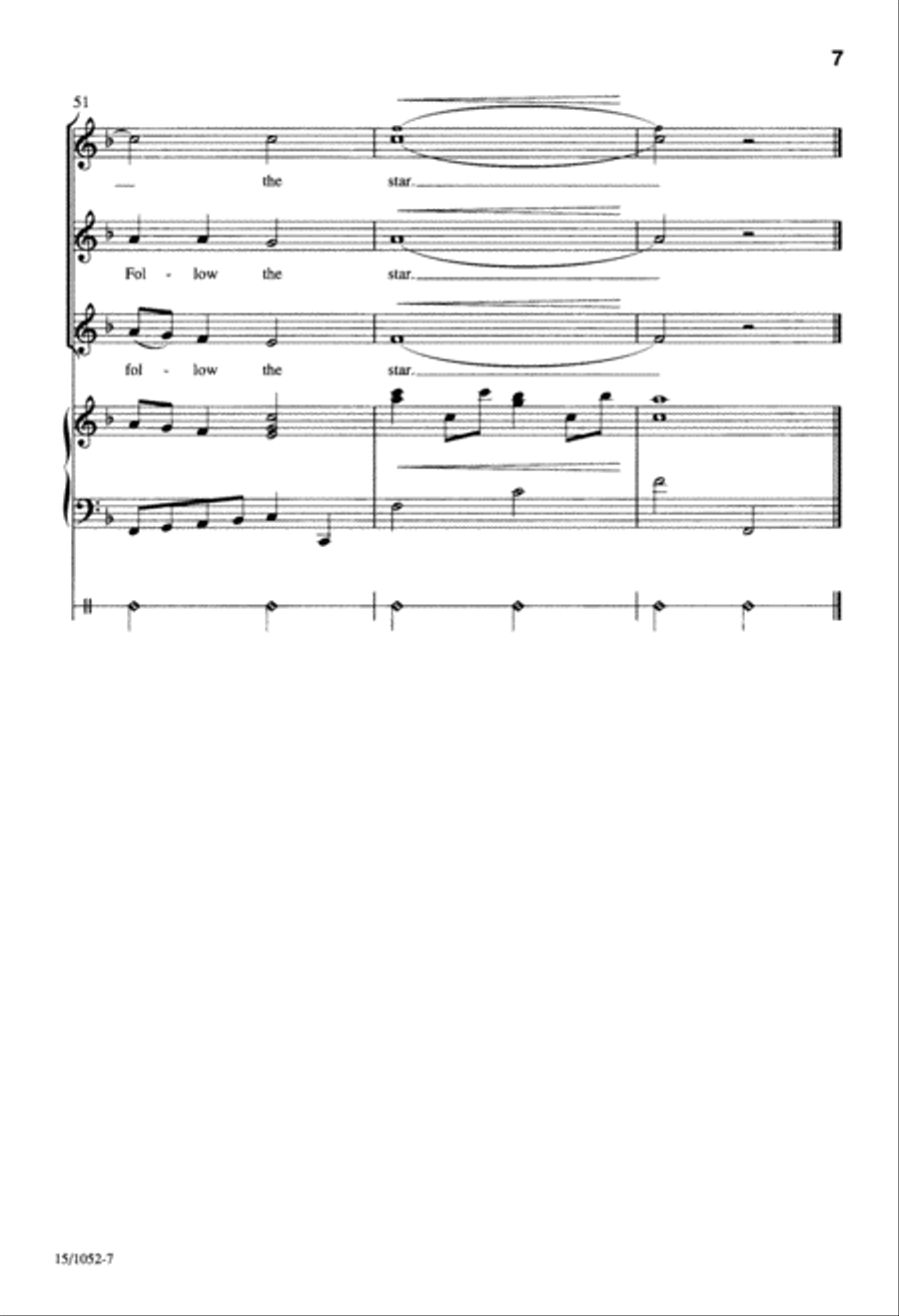 Follow the Star Follow the Star Unison Choir scores gallery preview page 7