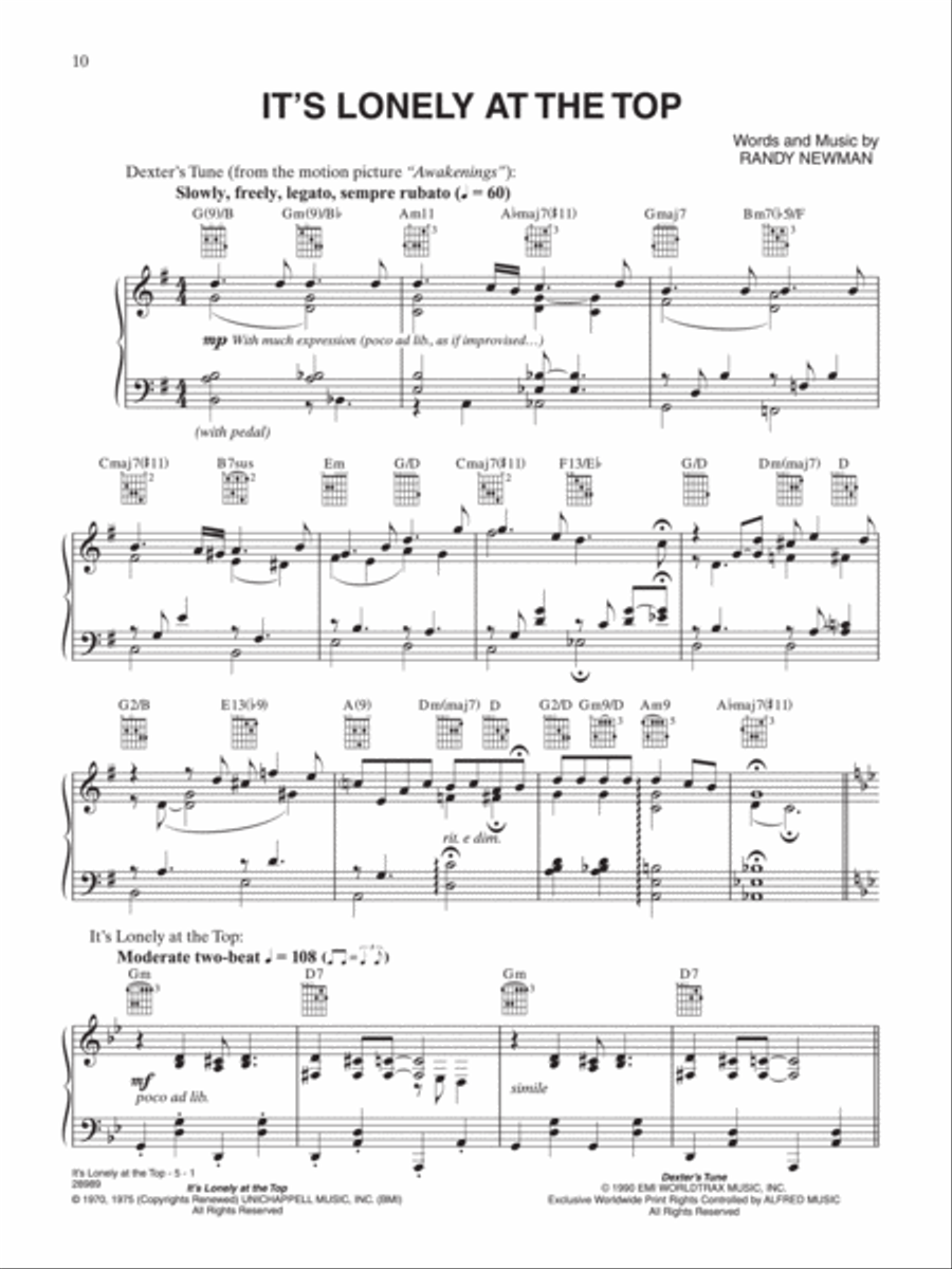 The Randy Newman Songbook, Volume 1 Piano, Vocal, Guitar scores gallery preview page 3