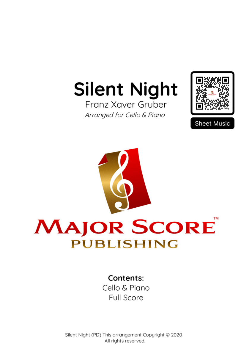 Silent Night | Cello & Piano (D) image number null