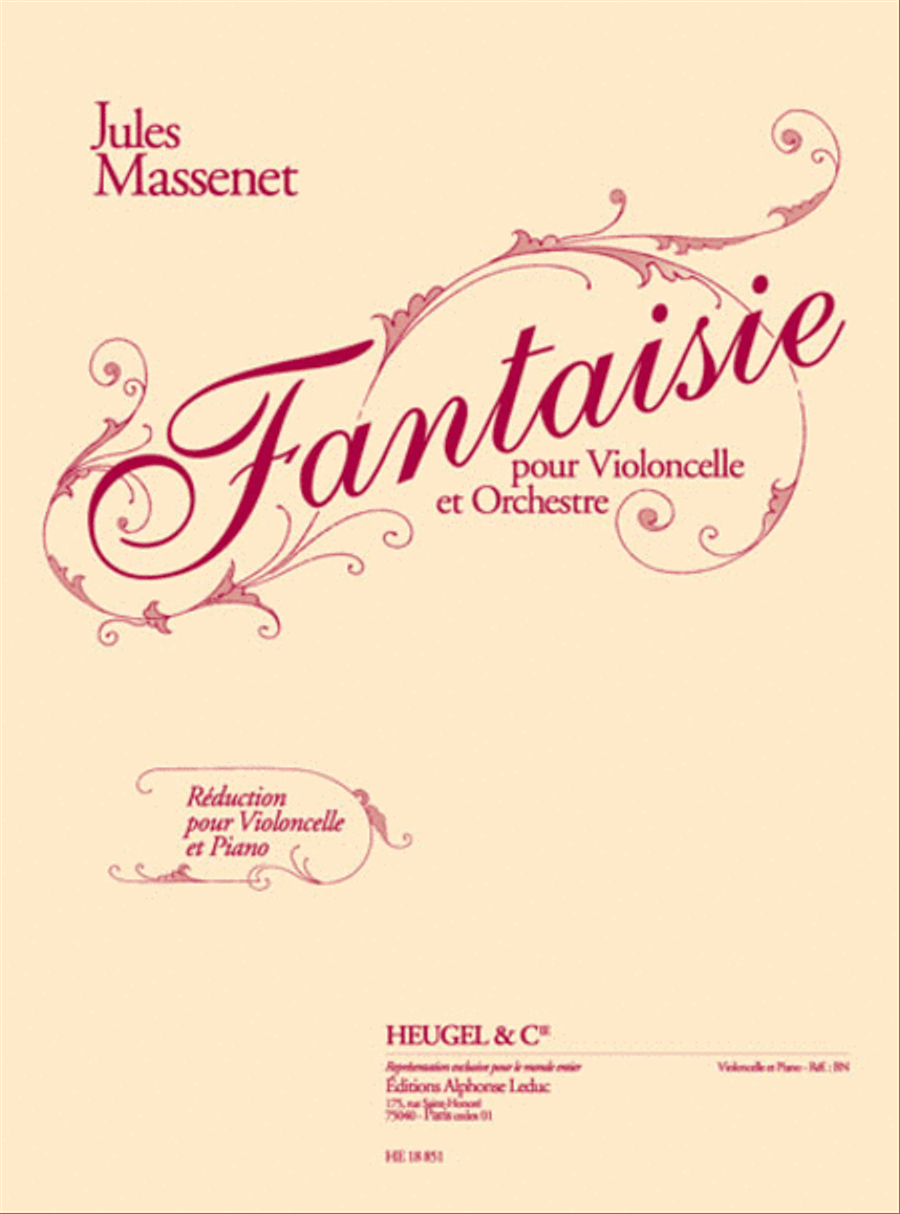 Fantaisie Pour Violoncelle Et Piano Cello scores gallery preview page 1