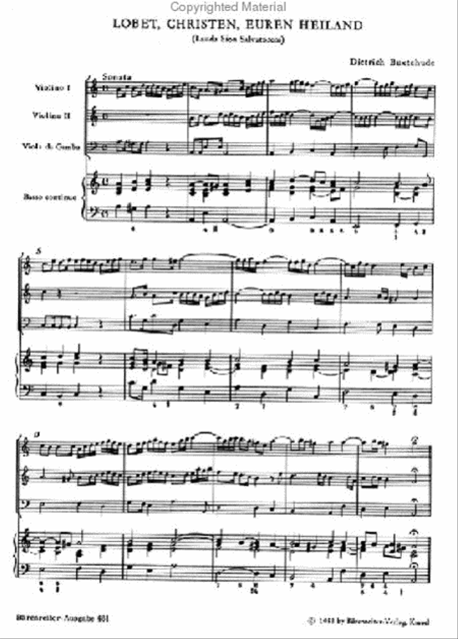 Praise him, Christians BuxWV 68 Viola scores gallery preview page 2