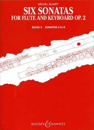 Book cover for Six Sonatas for Flute and Keyboard, Op. 2