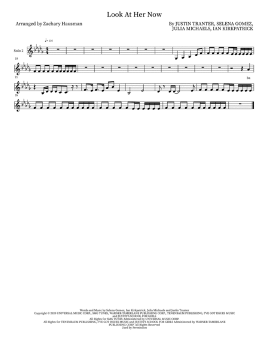 Look At Her Now 4-Part scores gallery preview page 5