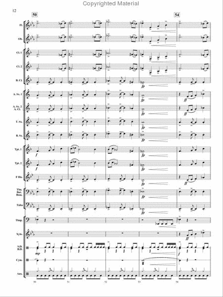 Spania Concert Band scores gallery preview page 11