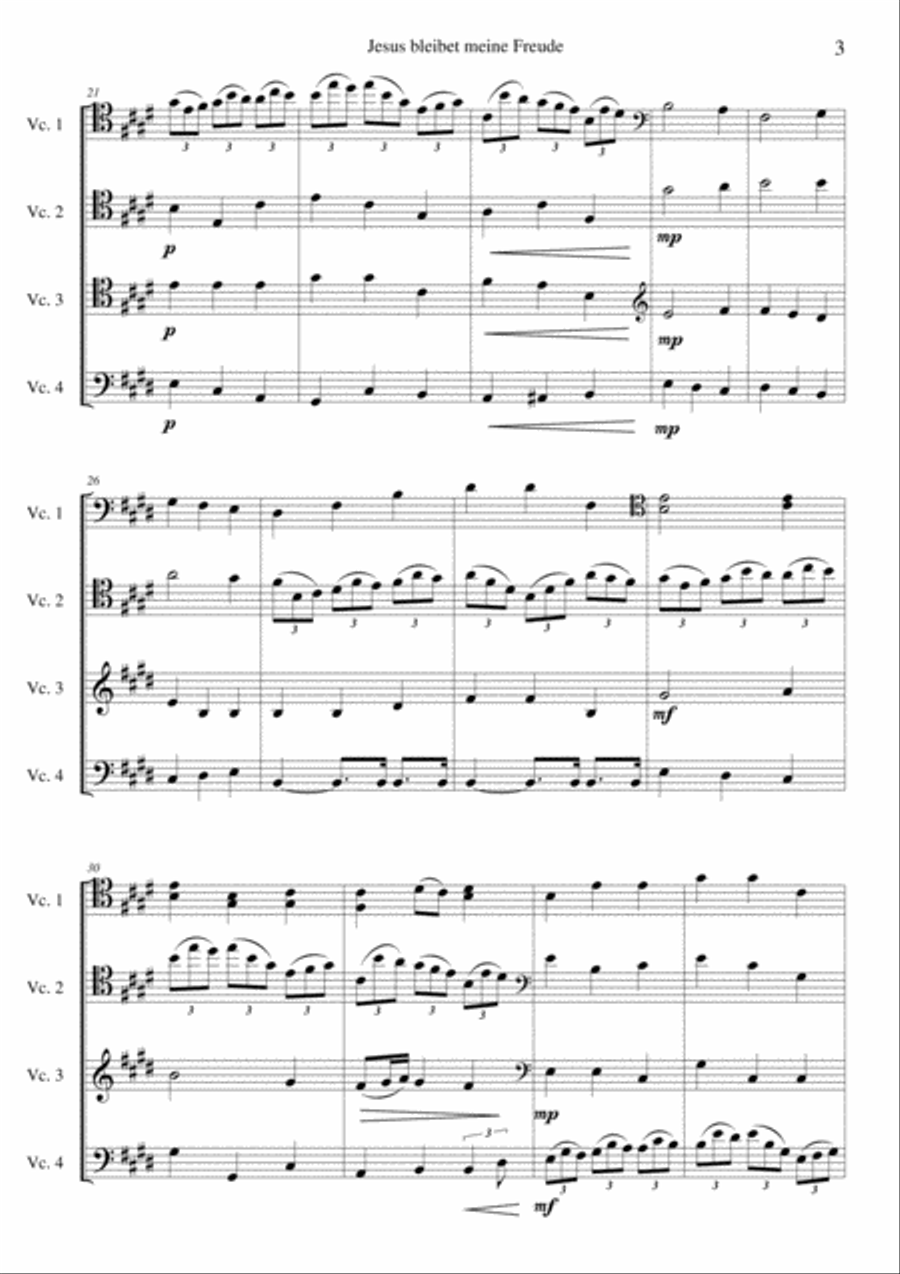 Jesus Bleibet Meine Freude (Choral From Cantata BWV 147) Choir scores gallery preview page 3