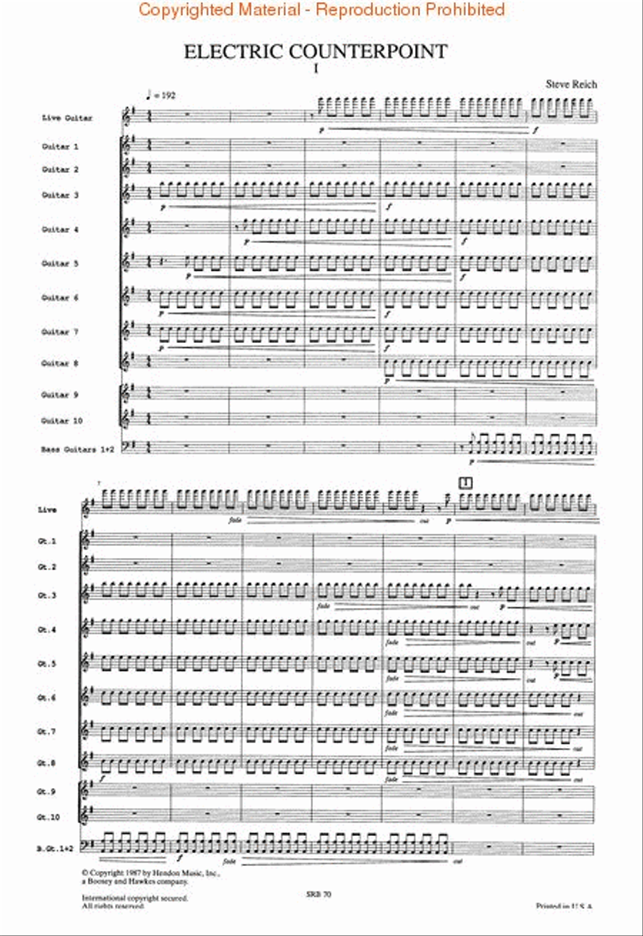Electric Counterpoint Guitar Ensemble scores gallery preview page 2
